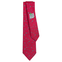 HERMES Mulberry Silk Ties Men's Peach Pink