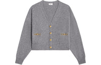 CELINE Cardigan With Gourmettes In Heritage Cashmere