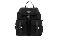 PRADA Nylon Backpack Trumpets Unisex Black