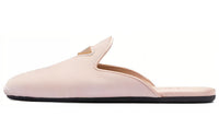 PRADA Logo-plaque Velvet Slippers