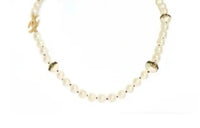CHANEL Pearl Necklaces Women's Gold