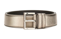 PRADA Leather Belts Women's Gold