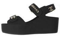 CHANEL Strap Sandals Women's Black
