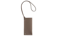 HERMES Epsom Calfskin Eyeglass Pouch Women's 18 Etoupe Elephant Gray