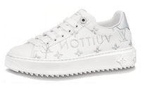 LOUIS VUITTON Low-Top Skateboard Shoes Women's Silver White