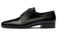 PRADA Triangle Logo-appliqué Oxford Shoes