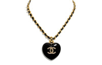 CHANEL Necklaces Women's Black