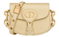 DIOR Bobby Smooth Finish Cow Leather Shoulder Bag Crossbody Bag Extra Mini Women's Light Yellow