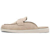 PRADA Slip Resistant Closed Toe Slippers Men's Sand Beige Yellow