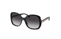 CHANEL Round Sunglasses Women's Black