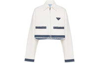 PRADA Denim Jackets Women's White