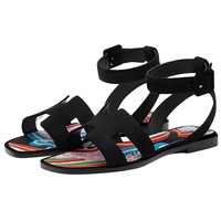 HERMES Strap Sandals Women's Black