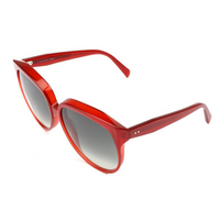 CELINE Irregular Shape Sunglasses Women's Red