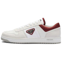 PRADA Downtown Low Top Skateboard Shoes Men's White Red