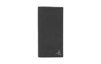 PRADA Leather Wallet Large Size Men's Black