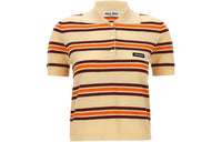 MIU MIU SS24 Polo Shirt Women's Beige