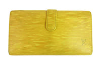 LOUIS VUITTON Epi Leather Wallet Unisex Yellow