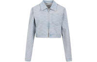 MIU MIU SS24 Denim Jacket Women's Light Blue