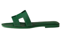 HERMES Oran Stylish Sandals Women's Green