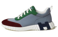 HERMES Bouncing Low Top Casual Shoes Men's Dark Gray