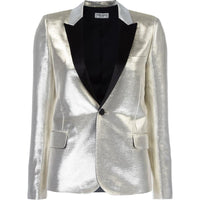 SAINT LAURENT Business Suits Coats Women's Champagne