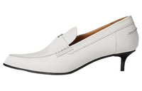 HERMES Glorious Slim Heel High Heels 4cm Women's White