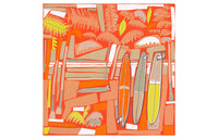 HERMES Silk Scarves Women's Orange