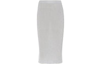 MIU MIU Lamé Metallic Midi Skirt