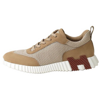 HERMES Low-Top Casual Shoes Men's Ecru