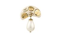 CHANEL Earrings Women's Gold