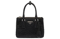 PRADA Fabric Handbag Mini Women's Black