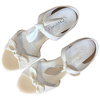 CHANEL Strap Sandals Women's White