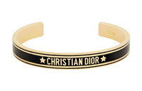 DIOR 21th Century Enamel Code Cuff Bracelet Costume Bracelet