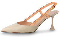 LOUIS VUITTON Blossom Slim Heel High Heels 7.5cm Women's Ecru