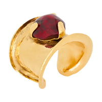 SAINT LAURENT Enamel Bangles Unisex Red