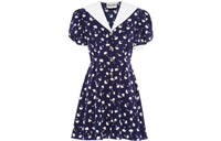 MIU MIU Short-Sleeved Dresses Women's Marine Blue
