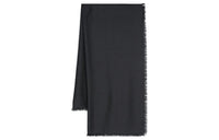 SAINT LAURENT Logo jacquard Fringed Scarf