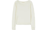 Loro Piana Cocooning Wide-Necked Jumper Sweater Women's White