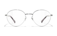 CHANEL Eyeglass Frames Women's Silver