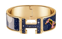 HERMES Clic Bangles Women's Indigo