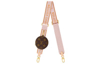 LOUIS VUITTON Bandoulière Coated Canvas Bag Shoulder Strap Women's Pink