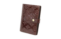 LOUIS VUITTON Leather Wallet Unisex Red Purple