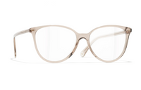 CHANEL Plate Frame Irregular Shape Eyeglass Frames Women's Pink