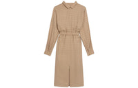CELINE Long-Sleeved Dresses Women's Umber