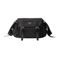 PRADA Fabric Shoulder Bag, Crossbody Bag Women's Black