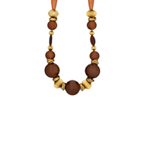 SAINT LAURENT Rosewood Necklaces Unisex Copper Gold