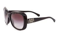 CHANEL Plastic Cat Eye Sunglasses Women's Red