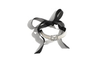 CHANEL Metal Necklaces Women's Black