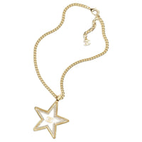 CHANEL Brass Necklaces Women's Gold