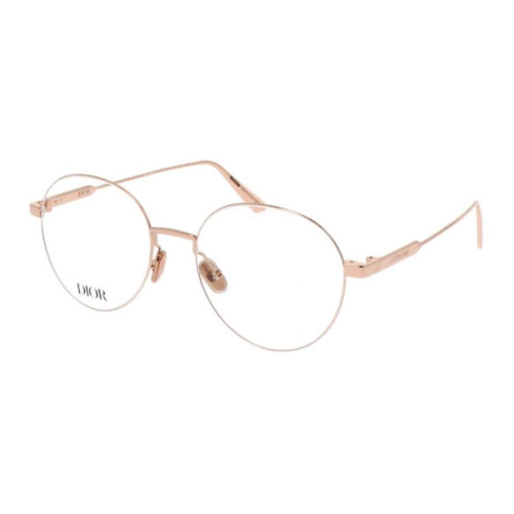 DIOR - Oval Eyeglass Frames Women's Rose Gold